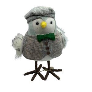 Target Wondershop Dewy Bird Bow Tie Vest Figurine 2021 Featherly Friends 6"